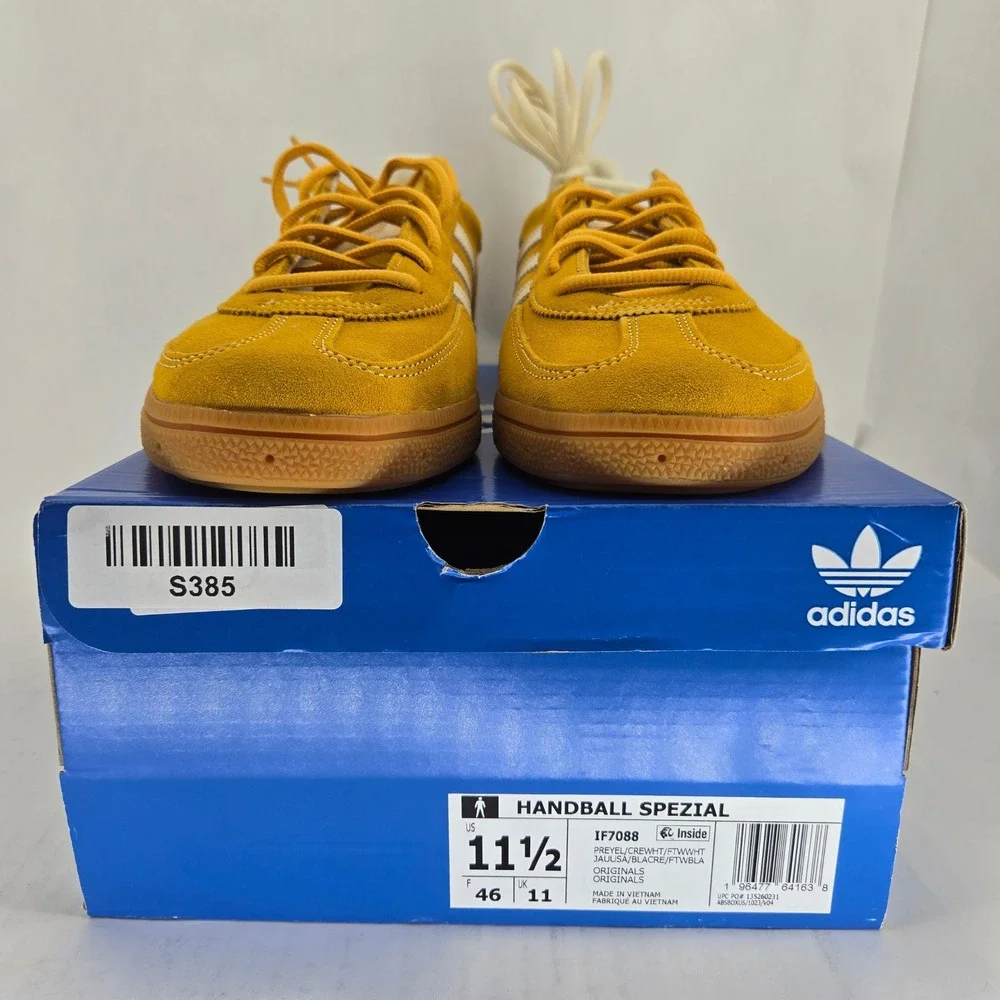 Adidas Handball Spezial Yellow White IF7088 Mens 11.5 Sneakers New